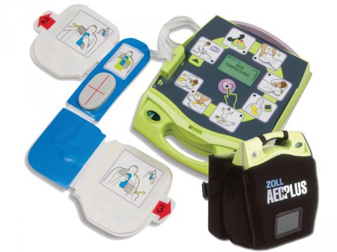 Komplet ZOLL AED PLUS med CPR-D Padz, taske el. vægbeslag.